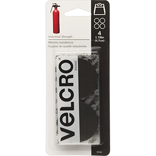VELCRO(R) Brand Industrial Strength Coins 1.875" 4/Pkg-Black