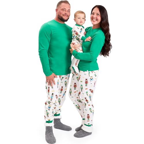 Image of HonestBaby Family Matching Holiday Pajamas 100% Organic Cotton for Men, Women, Kids, Toddlers, Baby Boys, Girls, Unisex, Pets