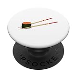 Lachs Reh Kaviar Fischeier Sushi PopSockets PopGrip: Ausziehbarer Sockel und Griff für Handys/Tablets mit Tauschbarem Top