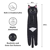 Cat Funny Hand Towels - Cute Bathroom Kitchen Towels Cat Decor Decorative Hanging Face Towels Super Absorbent Soft - Mothers Day Easter Birthday Christmas New Home Gifts for Women Mum Cat Lovers - Image 6