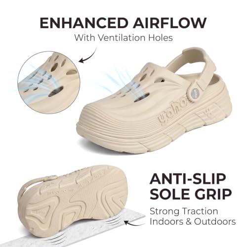 Image of YOHO Women Footwear Scoops Clogs | Lightweight, Soft on Skin, Comfortable & Waterproof Rainy Sandals | Everyday Use Footwear for ladies & Girls