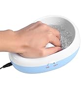 Elektrische Bubble Nail Soaking Bowl, Nail Bubble Massage Jet Spa Bowl, Ergonomisch Ontwerp Draag...