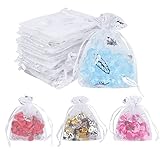 ✦ El paquete incluye: 100 bolsas de regalo de organza plateadas con cuerda, cada modelo viene con 25 unidades. Tamaño de la minibolsa de 7 x 9 cm (largo x ancho). Una cantidad suficiente puede satisfacer tus diferentes necesidades. Ayuda a poner orden en las pequeñas cosas de la vida.