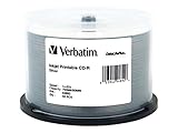 Verbatim CD-R 700MB 52X DataLifePlus Silver Inkjet Printable,  50-Disc Spindle 94892