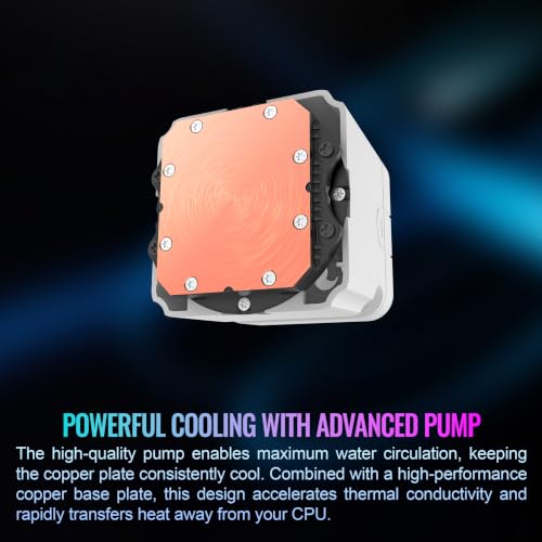 Image of Thermaltake ST360 Ultra ARGB CPU Liquid Cooler with Detachable Display Snow