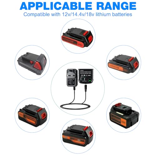 Lithium Battery Charger Replacement - UK Plug, Black And Decker Battery Charger, Replacement Charger 20V LCS1620 LBXR20 LBXR20-OPE LB20 LBX20 LBX4020 LB2X4020 LBXR2020-OPE - Image 4