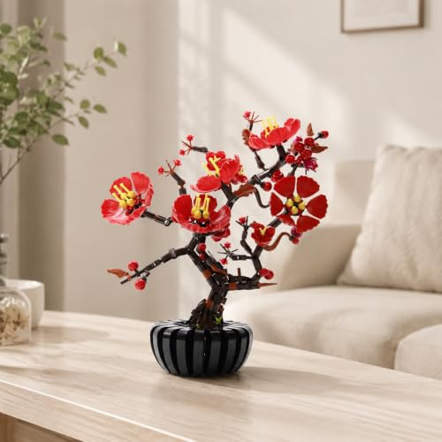 Plum Blossom Building Set Botanical Collection Building Blocks Toys 599-Pc