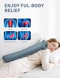 Homealexa Lange Wärmflasche mit weichem Bezug 2 Liter, Hot Water Bottle Bettflasche Schlauch-Wärmflasche für Rücken Nacken Schulter und Unterleib, große Wärmeflasche 73 x 13cm, Nackenwärmflasche