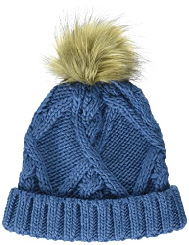 Amazon Essentials Kids' Little Knitted Faux Fur Pom Beanie