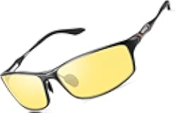 Night Driving Glasses Men, Night Vision Glass for Driving Women Anti-glare Polarized Yellow Tinted