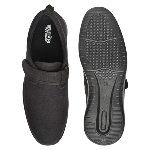 Image of HEALTH FIT Orthopedic & Diabetic Shoes Breathable & Adjustable Strap Soft Sole Ultra-Lightweight Casual /Sport Shoes for Men's 723