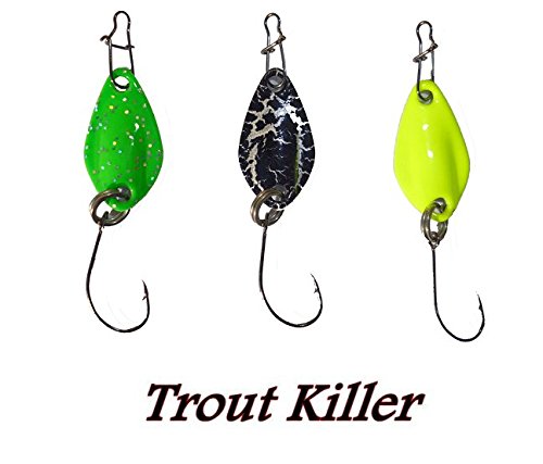 Pescasubito.com Kit 3 Micro Spoon 1.20g ondulanti