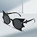 USUKUSI Bat Hip-Hop Funny Sunglasses, Halloween Dance Party, Personalized and Fashionable Sunglasses, Men's and Women's Glasses