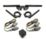 LED Blinker Set für Simson S50 S51 S70, 4x LED Blinker, Schwarz, 12V