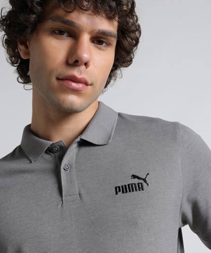 Image of Puma Men Cotton Solid Regular Fit T-Shirt