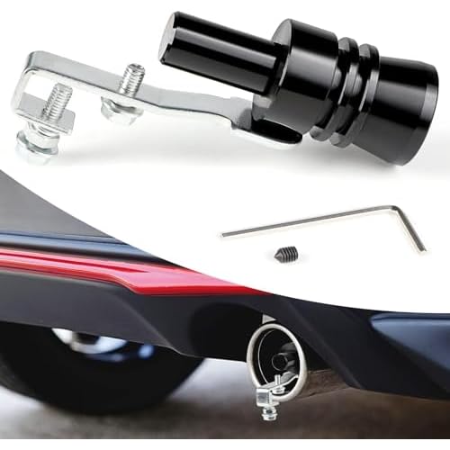 TUTUDOW 1PCS Universal Turbo Exhaust Whistle-Car Sound Exhaust Simulator Turbo Whistle，Blow-off Valve Simulator,Aluminum Alloy Universal Turbo Sound Exhaust