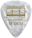 Golden Gate MP-445 Deluxe Flat Pick - The Sideman - Pearloid - Médio