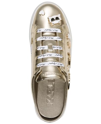 KARL LAGERFELD Women's Cambria Slip on Sneaker Mule with Pins2