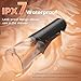Water Dental Flosser - Portable Cordless Oral Irrigator 300ML, Rechargeable IPX7 Waterproof Irrigation Cleaner for Teeth Cleaning & Flossing, Travel & Home Use