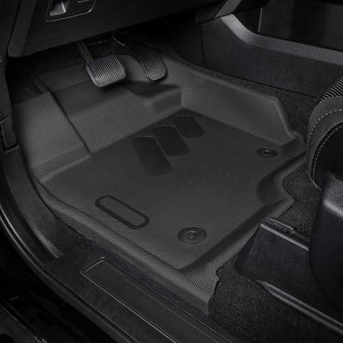 Image of BaseLayer Elite Floor Mats for Ford F150 (2015-2026) SuperCrew and (2022-2025) Lightning - Made in USA - Precision Fit Heavy Duty All-Weather Mats for Raptor, King Ranch, Lariat, Tremor - Front
