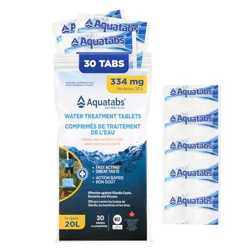 Aquatabs 334 mg (167 mg) Active Oasis Pastilles de purification d'eau