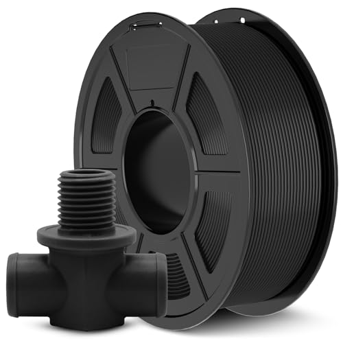 JAYO ABS Filament 1,75mm (Schwarz), 1kg/Spule, ANTI-WARPING/HOCHSCHLAGFESTES/HITZEBESTÄNDIGES, Maßgenauigkeit +/-0,03mm, 3D Drucker Filament