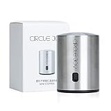 CIRCLE JOY Wine Stopper, Reusable Wine Bottle Cork, Wine Keeper with Date Indicator, Silver