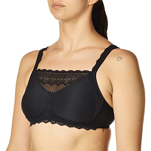 Amoena Women's Dana Camisole Wire-Free Bra, Black, 36C #TOP1
