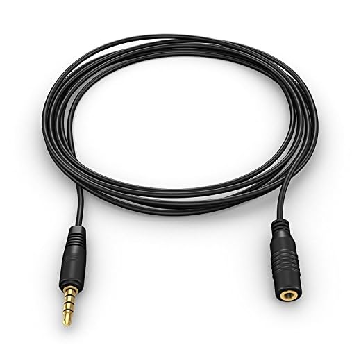 2pack Microphone/Headset/Headphone Audio Extension Cable for iPhone or Smartphones, 3.5mm TRRS Male to Female, 13 Feet