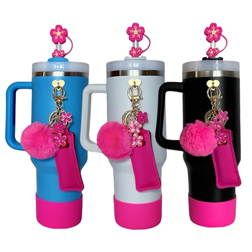 Klasikok Silicone Boots for Stanley 40oz Pink Passion Pink - Image 7