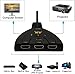 Hdmi Switch 4k Switch 3 In 1 Out Hdmi switch full HD Splitter with Pigtail Cable Work for HDTV, Xbox One, DVD, Bluray Player, Projector etc