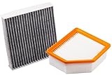 27277-6RC0A 16546-6RA0A Engine Air Filter and Cabin Air Filter with Activated Carbon for Nissan
