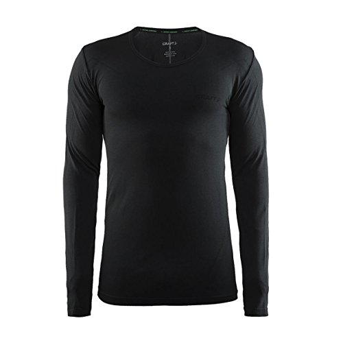 Craft Roundneck Base Layer - Long Sleeve - Men's Black Solid, Xl #TOP17