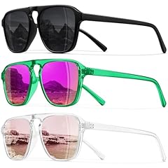 3pack-black+green Purple Pink+clear Pink