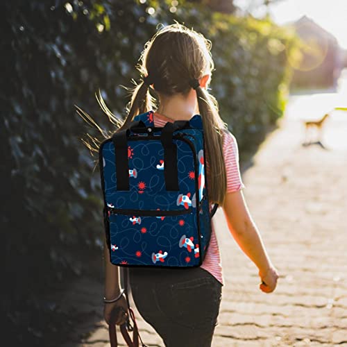 Sac à dos pour garçons multicolore réglable fini le mal de dos en bleu 35cm