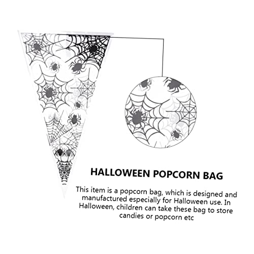 BESTonZON 600 Pçs Triângulo Líquido Para Saco De Biscoitos Padrão De Decoração De Guloseimas Pretas