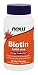 Produktbild Biotin, 5,000 mcg, 60 Vcaps - Now Foods - Qty 1