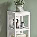 SoBuy Mueble Columna de Baño, Armario para Baño Alto,Estanterías de Baño-2 Puertas...