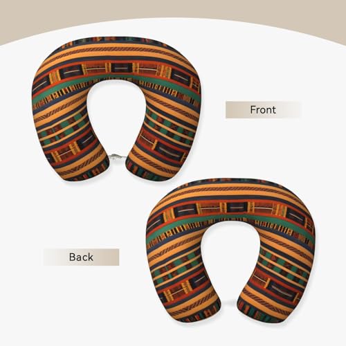 Almohada de viaje de memoria ajustable con funda negra miniatura 3