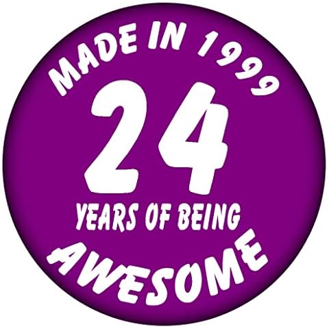 > 24th Birthday Badge - Made in 1999-24 Years of Being Awesome Badges in 2023 Cover