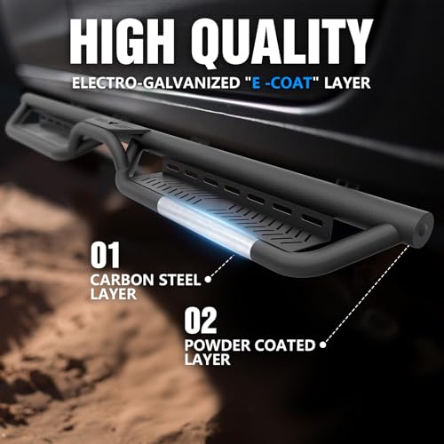 Estribos laterales tipo dos escalones para Toyota Tacoma 2024-2026 miniatura 4