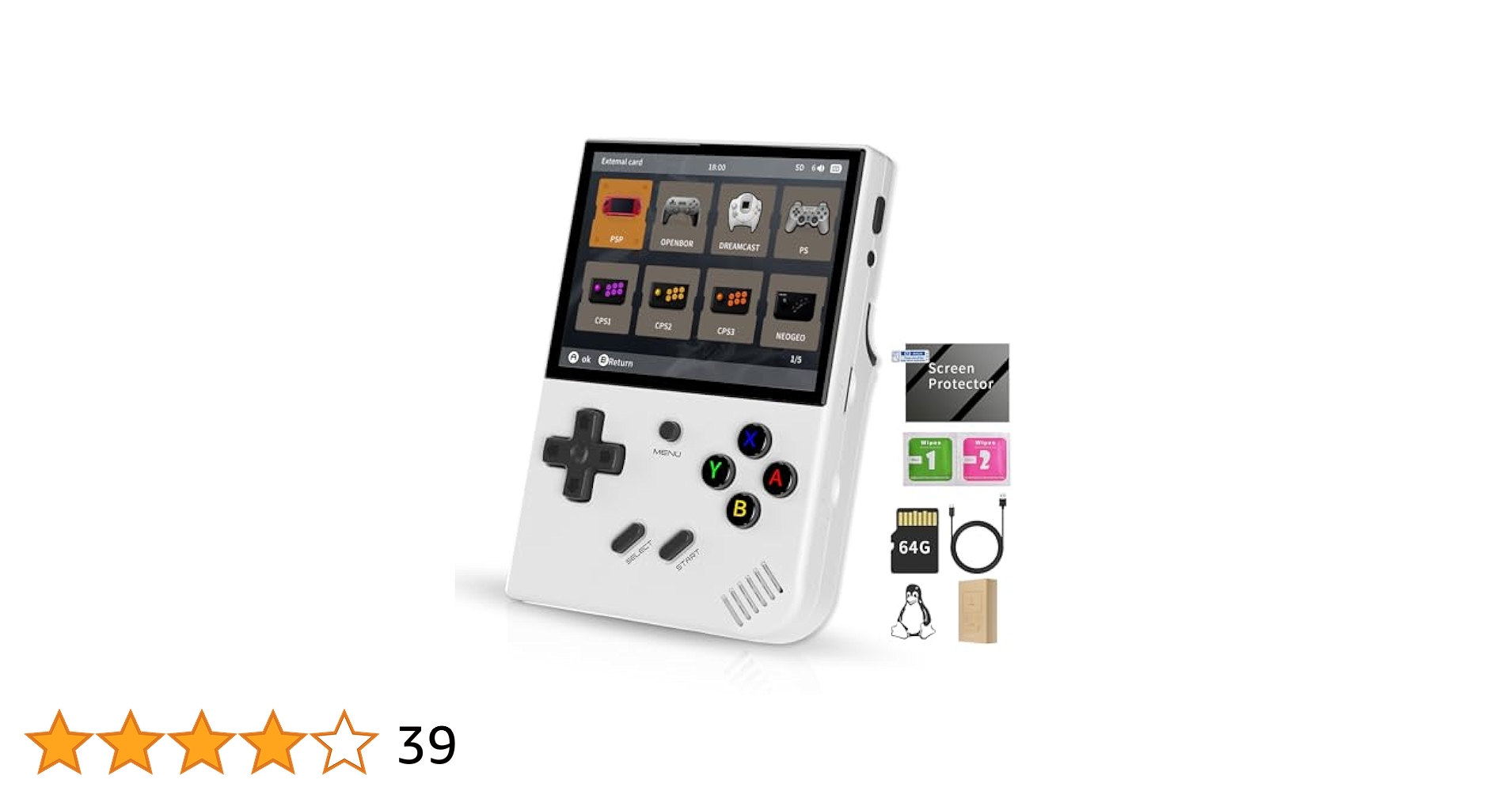 RG35XX Plus グレー Amazon.com: RG35XX Plus Retro Handheld Game Console 3.5 inch