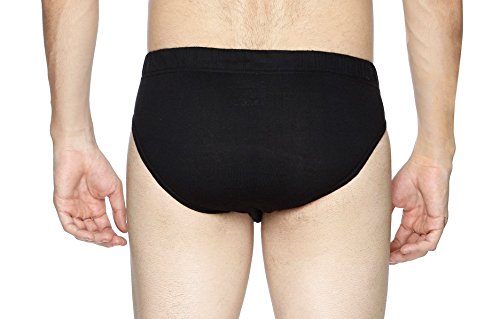 Image of Semantic Men's Solid Cotton Brief Underwear - Pack of 3