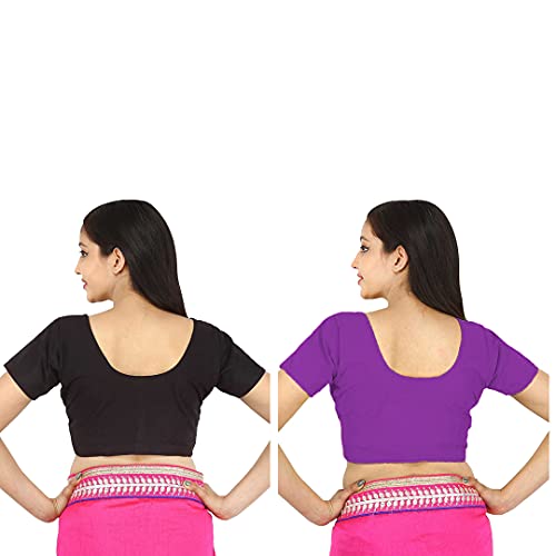 Image of Namita Women's Rubia Cotton Solid Half Sleeve Blouse