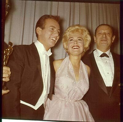 Bobby Darin Sandra Dee Candid Photo at Academy Awards Original Transparency