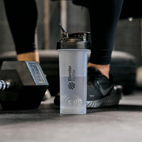 Image of BlenderBottle Classic V2 Shaker Bottle Perfect for Protein Shakes and Pre Workout, 28-Ounce, Clear /Black