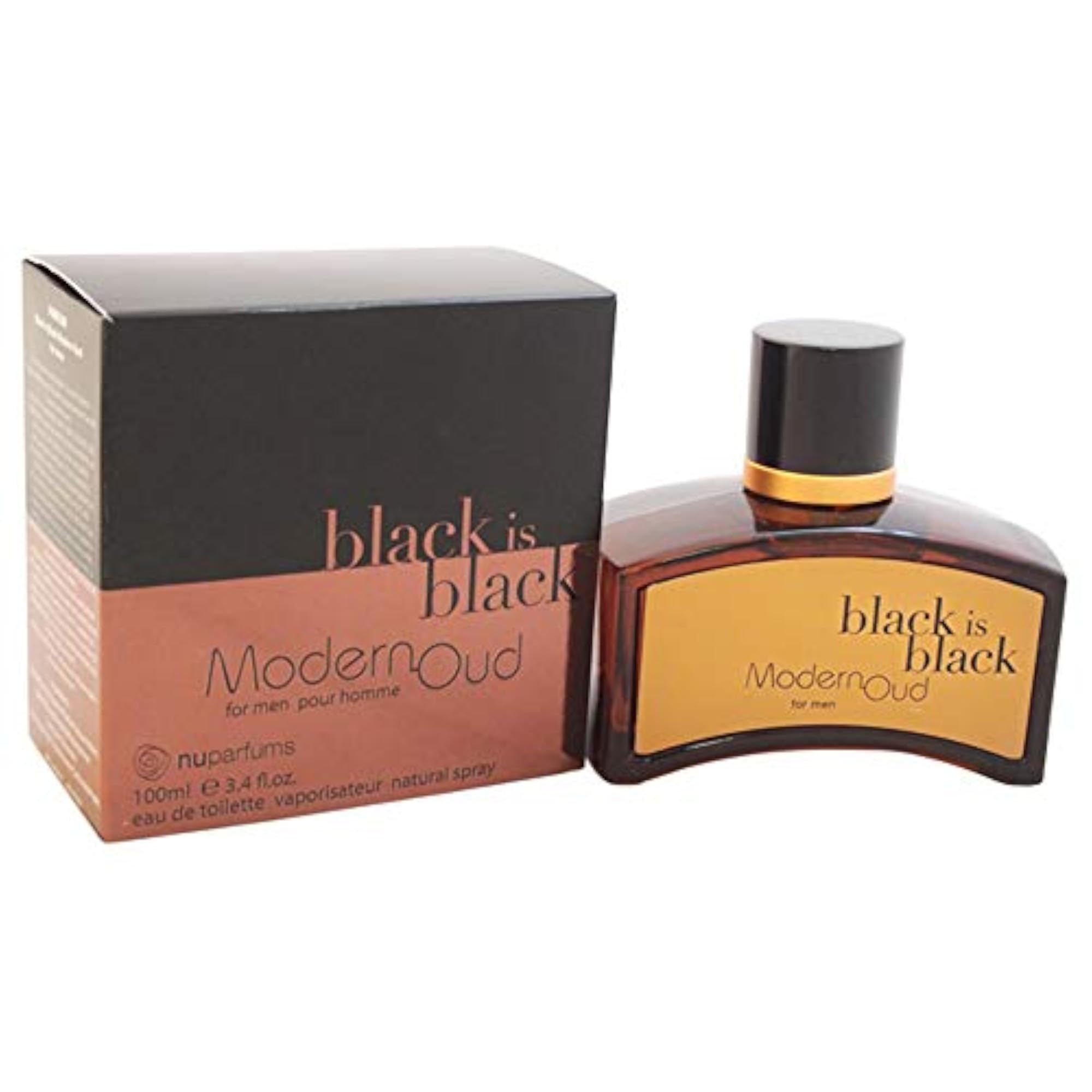 Black Is Black Modern Oud Eau De Toilette, 3.4 Ounce