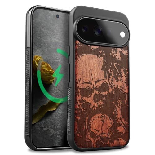 Étui pour Pixel 11 Pro Carveit au look crâne stylisé pour vos sorties urbaines