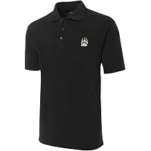 Polo Shirts for Men Bear Claw Embroidered Short Sleeve Mens Polo Shirt