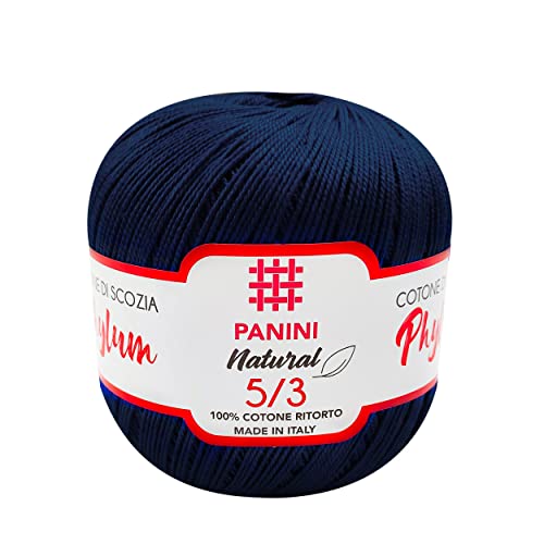 Panini Tessuti, Cotone Phylum tit. 3 Panini natural Ritorto 3 Volte Spessore più Grosso - Filo di Scozia - Made in Italy - Lavoro all'Uncinetto, Handmade